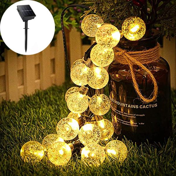 solar lamps 20/50 led crystal ball lamp ip65 waterproof power string fairy garden garlands outdoor decoration
solar lamps 20/50 led crystal ball lamp ip65 waterproof power string fairy garden garlands outdoor decoration