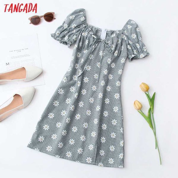tangada summer women plaid flowers print off shoulder dress puff short sleeve ladies sundress qw84 210609, Black;gray
tangada summer women plaid flowers print off shoulder dress puff short sleeve ladies sundress qw84 210609, Black;gray