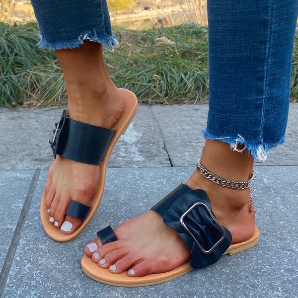 women's sandals fashion casual ring flat open toe foot vacation beach outdoor slides slippers non-slip shoes plus size 42 d4#, Black
women's sandals fashion casual ring flat open toe foot vacation beach outdoor slides slippers non-slip shoes plus size 42 d4#, Black