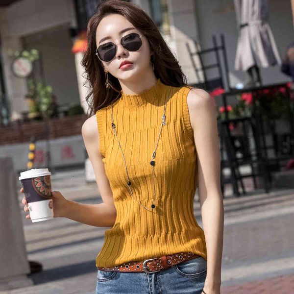 women's tanks & camis knitted half turtleneck tank women clothes new fashion summer sweater womens and blouses sleeveless vetement, White
women's tanks & camis knitted half turtleneck tank women clothes new fashion summer sweater womens and blouses sleeveless vetement, White
