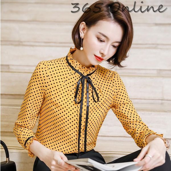 women's blouses & shirts fashion yellow long sleeve business women and spring autumn ladies office work wear clothes blusas blouse, White
women's blouses & shirts fashion yellow long sleeve business women and spring autumn ladies office work wear clothes blusas blouse, White