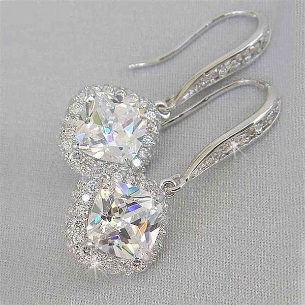 women silver square zircon dangle earrings wedding bridal drop accessories shiny diamonds elegant jewelry
women silver square zircon dangle earrings wedding bridal drop accessories shiny diamonds elegant jewelry