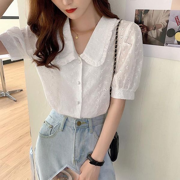women's blouses & shirts 2021 spring and autumn clothing fashion trend for women, White
women's blouses & shirts 2021 spring and autumn clothing fashion trend for women, White
