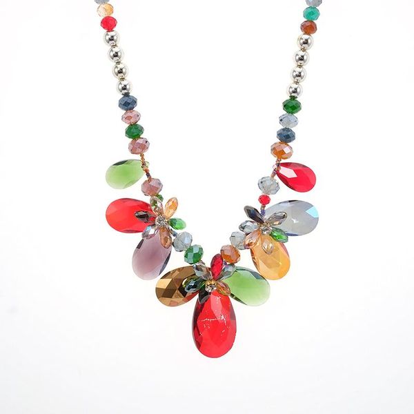 chains luxury trendy drop fashion geometric zircon colorful glass crystal chocker necklace jewelry for women party, Silver
chains luxury trendy drop fashion geometric zircon colorful glass crystal chocker necklace jewelry for women party, Silver