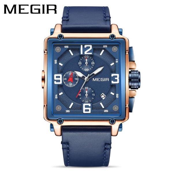 wristwatches fashion square quartz watch for men megir chronograph watches mens 2021 calendar luminous leather waterproof military, Slivery;brown
wristwatches fashion square quartz watch for men megir chronograph watches mens 2021 calendar luminous leather waterproof military, Slivery;brown