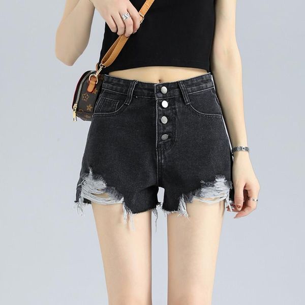 women's shorts women summer loose hole edging wide-leg jeans apear thin a-line denim korean streetwear ladies clothes, White;black
women's shorts women summer loose hole edging wide-leg jeans apear thin a-line denim korean streetwear ladies clothes, White;black