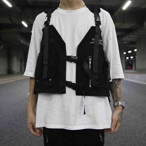 men's vests men multi pocket tactical techwear vest black multifunctional waistcoat women harajuku sleeveless jacket chaleco tacti, Black;white
men's vests men multi pocket tactical techwear vest black multifunctional waistcoat women harajuku sleeveless jacket chaleco tacti, Black;white