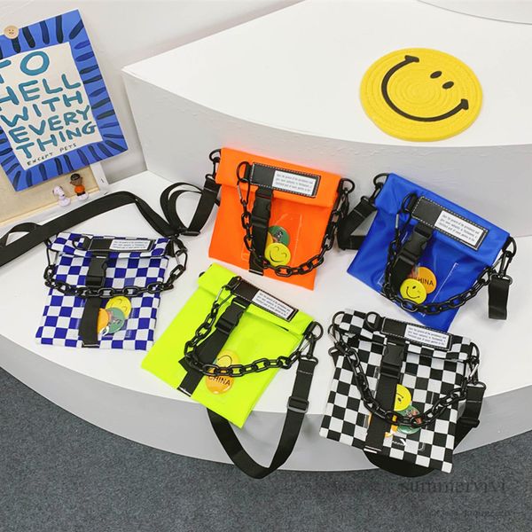 children checkerboard casual handbags boys girls fluorescent single shoulder casual bags kids smiling face messenger bag q4957, Black
children checkerboard casual handbags boys girls fluorescent single shoulder casual bags kids smiling face messenger bag q4957, Black