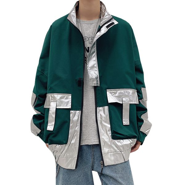 men's jackets hip hop mens streetwear hooded casual vintage color block loose track hoodie windbreaker coats xfqp, Black;brown
men's jackets hip hop mens streetwear hooded casual vintage color block loose track hoodie windbreaker coats xfqp, Black;brown