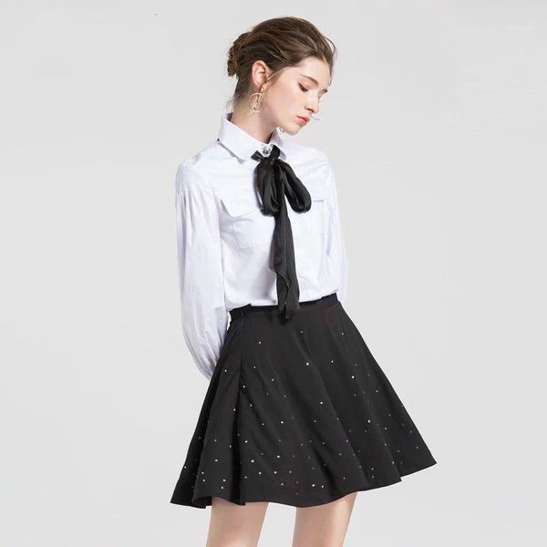 women's blouses & shirts luxury designer buttons women formal blouse 2021 office lady's bow long sleeve slim elegant white turn d
women's blouses & shirts luxury designer buttons women formal blouse 2021 office lady's bow long sleeve slim elegant white turn d