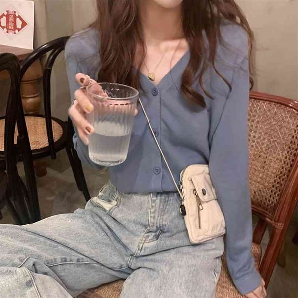 spring and summer women button front crop knitted v-neck ribbed knit cardigans soft sweater for 210529, White
spring and summer women button front crop knitted v-neck ribbed knit cardigans soft sweater for 210529, White