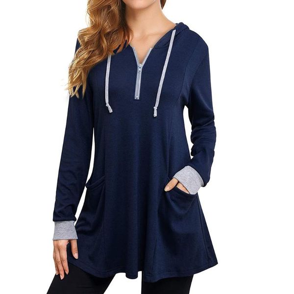 women thin tunic hoodies long sleeve zip up sweatshirts pullover hoodie for spring autumn sportswear women's &, Black
women thin tunic hoodies long sleeve zip up sweatshirts pullover hoodie for spring autumn sportswear women's &, Black