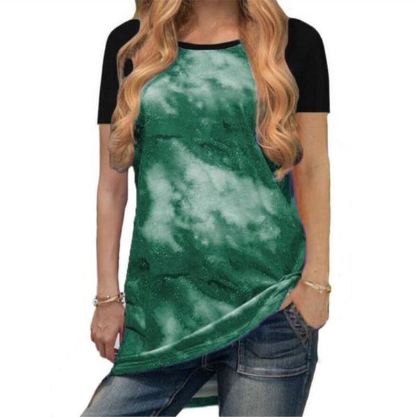women's fashion t shirt tie dye patchwork o neck short sleeve pullover casual tees harajuku women summer 2021 t-shirt, White
women's fashion t shirt tie dye patchwork o neck short sleeve pullover casual tees harajuku women summer 2021 t-shirt, White