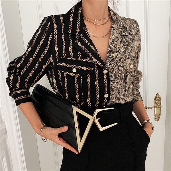 leopard patchwork vintage womens shirts long sleeve mujer spring plus size chic sequined blousa, White
leopard patchwork vintage womens shirts long sleeve mujer spring plus size chic sequined blousa, White