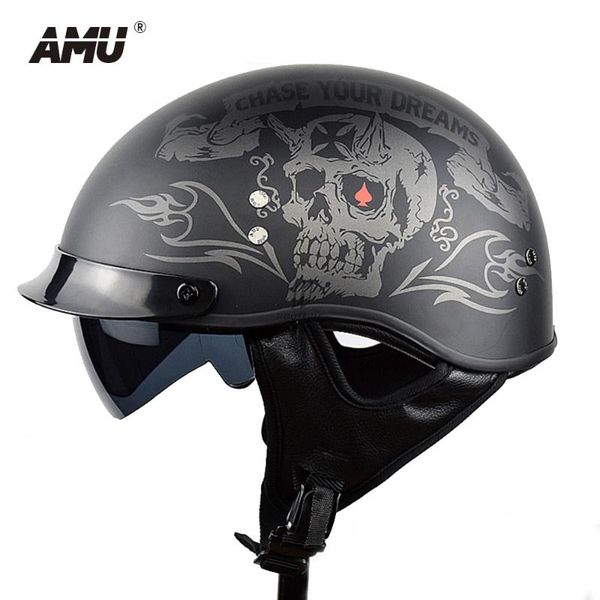 motorcycle helmets amu half helmet retro covered protective summer glass steel scoop pc lens dot certified
motorcycle helmets amu half helmet retro covered protective summer glass steel scoop pc lens dot certified