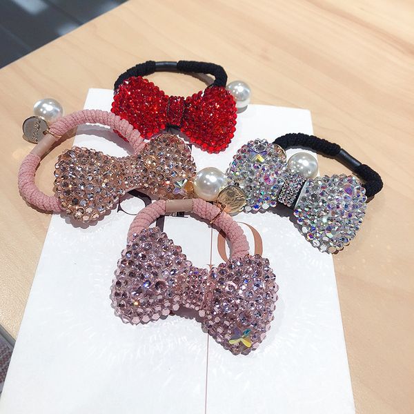 korean temperament exquisite rhinestones bow rubber band hair rope fashion sweet girl women's ponytail hair accessories, Slivery;white
korean temperament exquisite rhinestones bow rubber band hair rope fashion sweet girl women's ponytail hair accessories, Slivery;white