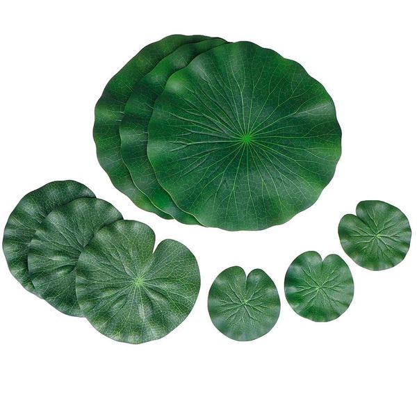 decorations 9pcs/set artificial floating foam lotus leaves water lily pads ornaments green perfect for patio fish pond pool aquarium
decorations 9pcs/set artificial floating foam lotus leaves water lily pads ornaments green perfect for patio fish pond pool aquarium
