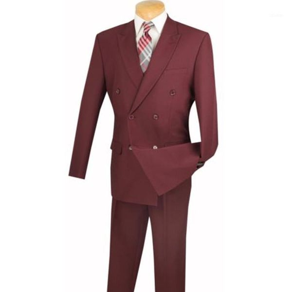 men's burgundy double breasted 6x2 button classic fit polyester suit prom dress 2 (jacket + pants) custom made suits & blazers, White;black
men's burgundy double breasted 6x2 button classic fit polyester suit prom dress 2 (jacket + pants) custom made suits & blazers, White;black