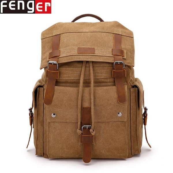 backpack men's large capacity rucksack retro crazy horse leather bag student outdoor travel canvas
backpack men's large capacity rucksack retro crazy horse leather bag student outdoor travel canvas