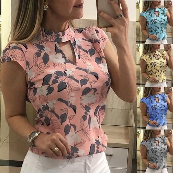 women shirts letter elegant flower print short sleeve chiffon blouses womens streetwear slim blusas femininas, White
women shirts letter elegant flower print short sleeve chiffon blouses womens streetwear slim blusas femininas, White