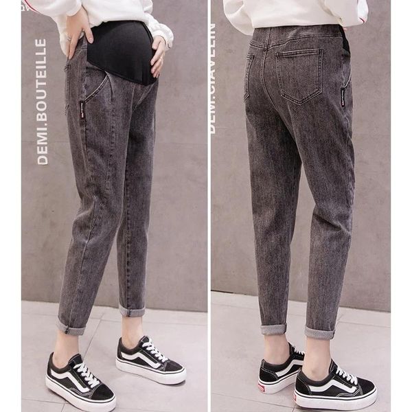 maternity bottoms loose denim jeans haren pants trousers for pregnant women clothes vintage boyfriend pregnancy stretch, White
maternity bottoms loose denim jeans haren pants trousers for pregnant women clothes vintage boyfriend pregnancy stretch, White