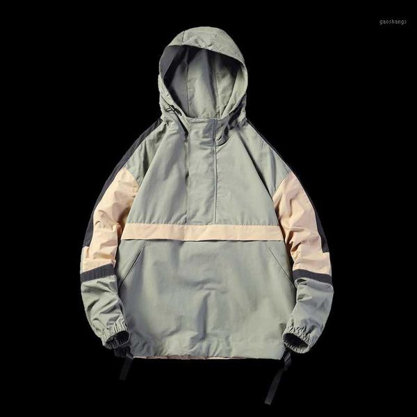 men's jackets fashion color stitching hooded jacket 2021 autumn belt casual streetwear men loose leisure male outwear clothes1, Black;brown
men's jackets fashion color stitching hooded jacket 2021 autumn belt casual streetwear men loose leisure male outwear clothes1, Black;brown