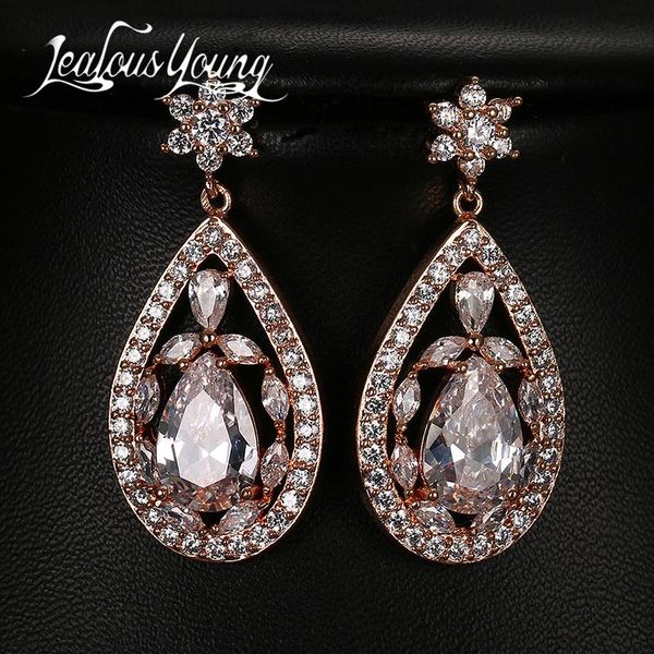 dangle & chandelier 2021 fashion flower long earrings with hallow water drop cz crystal jewelry brincos ae432, Silver 
dangle & chandelier 2021 fashion flower long earrings with hallow water drop cz crystal jewelry brincos ae432, Silver