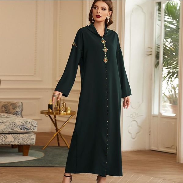 ethnic clothing arabian kaftan hooded dress handmade diamond-studded muslim women's abaya costume noble luxury evening, Red
ethnic clothing arabian kaftan hooded dress handmade diamond-studded muslim women's abaya costume noble luxury evening, Red