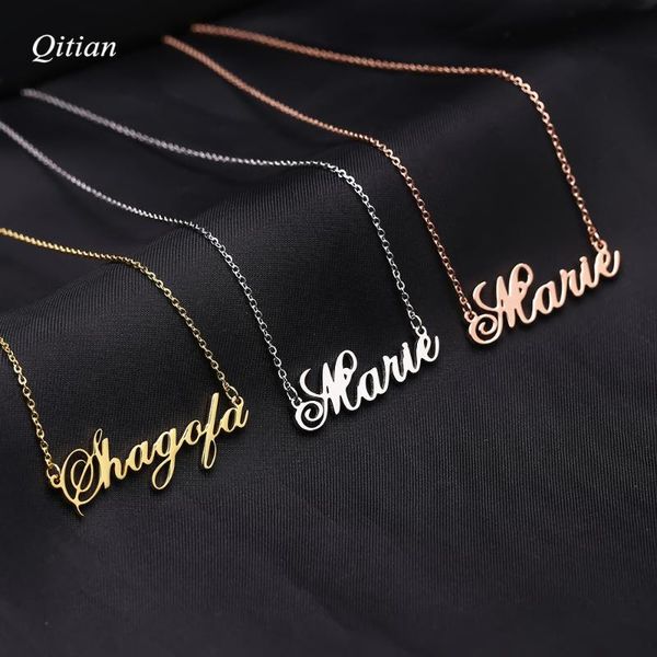 chokers customized stainless steel name necklace gold silver rose names choker cursive nameplate for women, Golden;silver
chokers customized stainless steel name necklace gold silver rose names choker cursive nameplate for women, Golden;silver