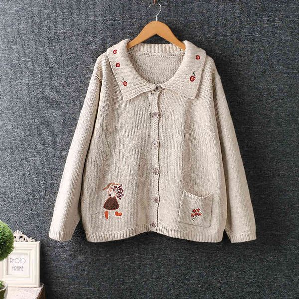 women's sweaters autumn women's embroidered pocket flower long sleeve single breasted superior female mesh 1wby, White;black
women's sweaters autumn women's embroidered pocket flower long sleeve single breasted superior female mesh 1wby, White;black