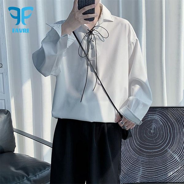 men's casual shirts favre men shirt leisure design sense creativity fashion office social business collared long sleeve work clothes, White;black
men's casual shirts favre men shirt leisure design sense creativity fashion office social business collared long sleeve work clothes, White;black
