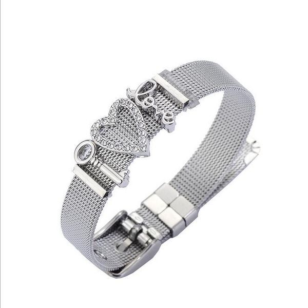 cuff stainless steel strap bracelet love diamonds key combination jewelry 1pcs, White
cuff stainless steel strap bracelet love diamonds key combination jewelry 1pcs, White