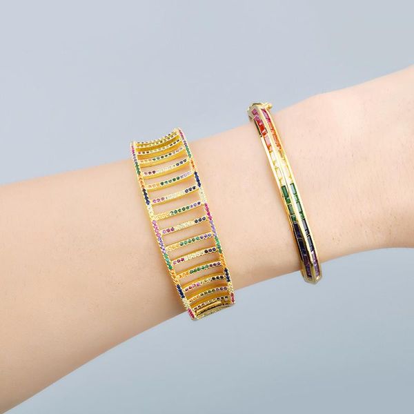 pave rainbow bangles for women with crystal gold bracelet cubic zirconia luxury jewelry gifts wholesale brtc45 bangle, Black
pave rainbow bangles for women with crystal gold bracelet cubic zirconia luxury jewelry gifts wholesale brtc45 bangle, Black