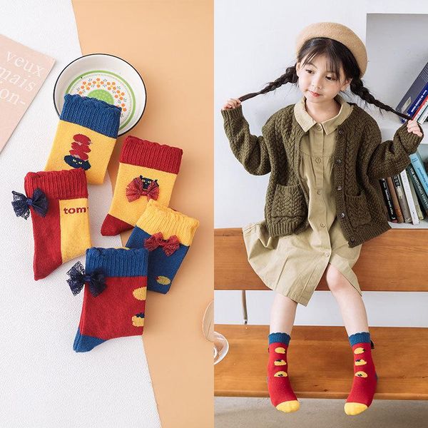 socks 5pairs pack children autumn cute bow sock red year xmas soft kids little girls cartoon baby breathable tube, Pink;yellow
socks 5pairs pack children autumn cute bow sock red year xmas soft kids little girls cartoon baby breathable tube, Pink;yellow