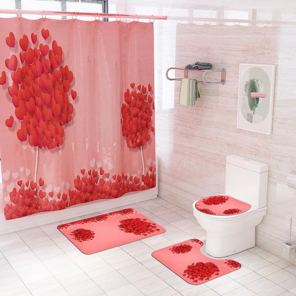 bath mats heart pattern toilet rugs set non slip bathroom rug wash room and shower curtain waterproof wc carpet washable
bath mats heart pattern toilet rugs set non slip bathroom rug wash room and shower curtain waterproof wc carpet washable
