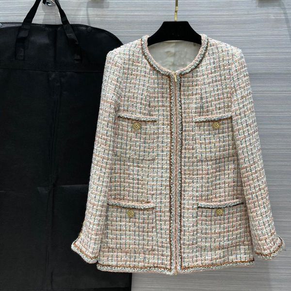 women's jackets spring tweed jacket blended coats for women o-neck long sleeve zipper chain outerwear lady 2021, Black;brown
women's jackets spring tweed jacket blended coats for women o-neck long sleeve zipper chain outerwear lady 2021, Black;brown