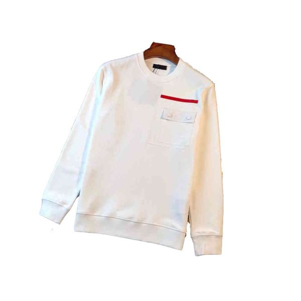 21 Autumn And Winter New Long Sleeve Sweater Hoodie Red Strip Adhesive Pocket Round Neck High Quality Sweaters, Black
21 Autumn And Winter New Long Sleeve Sweater Hoodie Red Strip Adhesive Pocket Round Neck High Quality Sweaters, Black