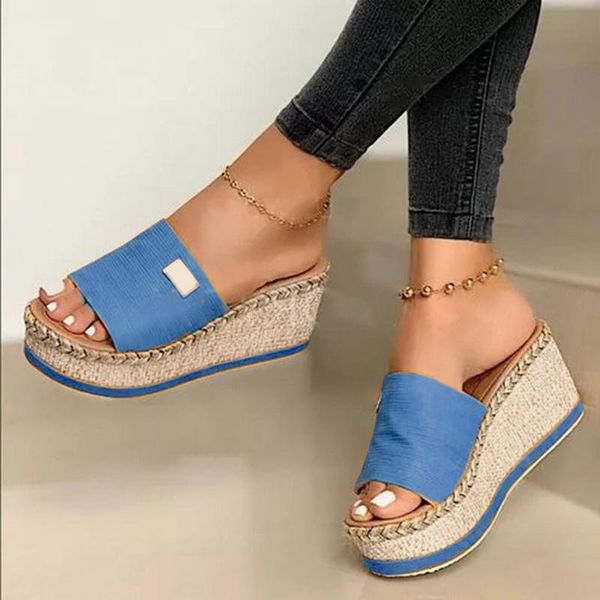 slippers 2021 summer women wedge platform flip flops soft comfortable casual shoes outdoor beach sandals ladies, Black
slippers 2021 summer women wedge platform flip flops soft comfortable casual shoes outdoor beach sandals ladies, Black