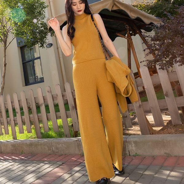 pants winter for women 3 pieces of wool cardigan mesh sweater vest + elastic waistline waistband suits cashmere tracksuit, White
pants winter for women 3 pieces of wool cardigan mesh sweater vest + elastic waistline waistband suits cashmere tracksuit, White