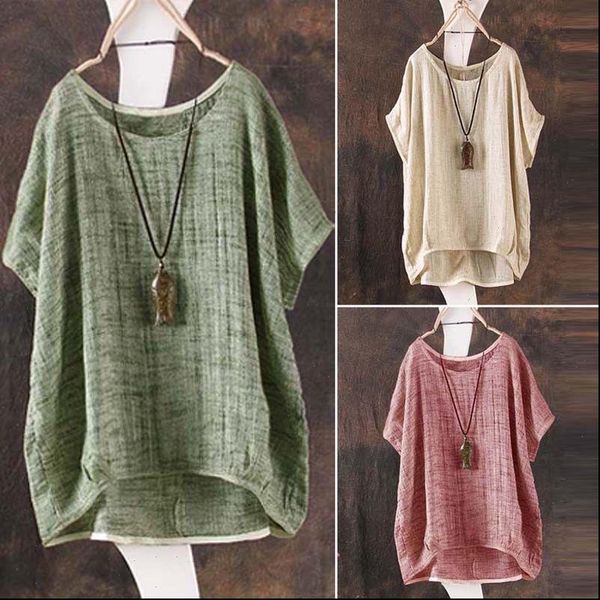 casual summer cotton linen women shirt plain loose jumper girl batwing asymmetrical sundress clothes blouses, White
casual summer cotton linen women shirt plain loose jumper girl batwing asymmetrical sundress clothes blouses, White