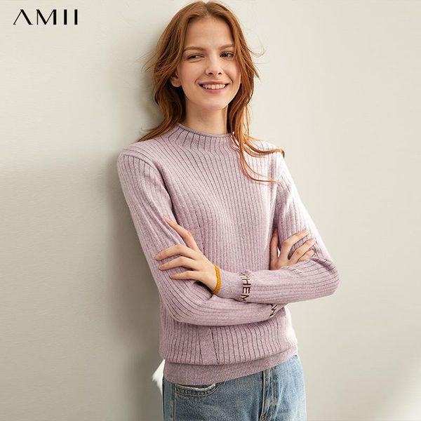 women's sweaters amii winter spring solid sweater wears a half-high collar full sleeves slim fit pullover knitted 11920233, White;black
women's sweaters amii winter spring solid sweater wears a half-high collar full sleeves slim fit pullover knitted 11920233, White;black