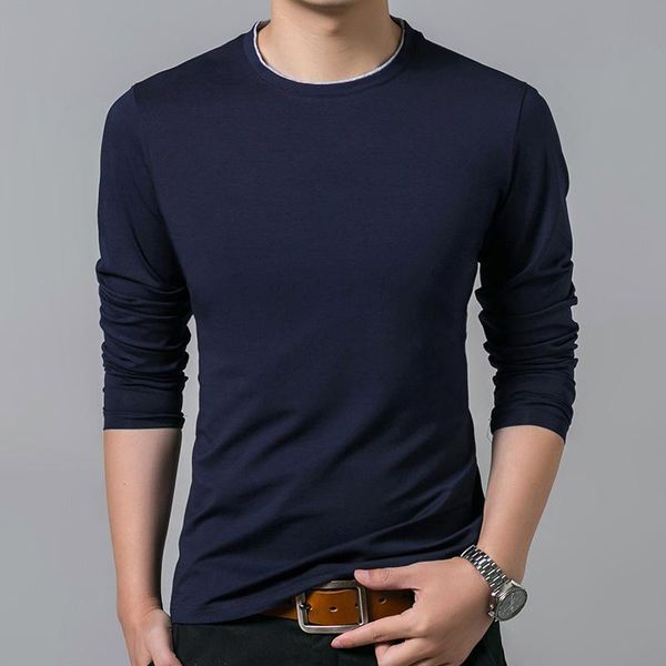 men's t-shirts 2021 fashion brand tshirt for men o neck trends street style slim fit solid color long sleeve t-shirt mens clothing, White;black
men's t-shirts 2021 fashion brand tshirt for men o neck trends street style slim fit solid color long sleeve t-shirt mens clothing, White;black