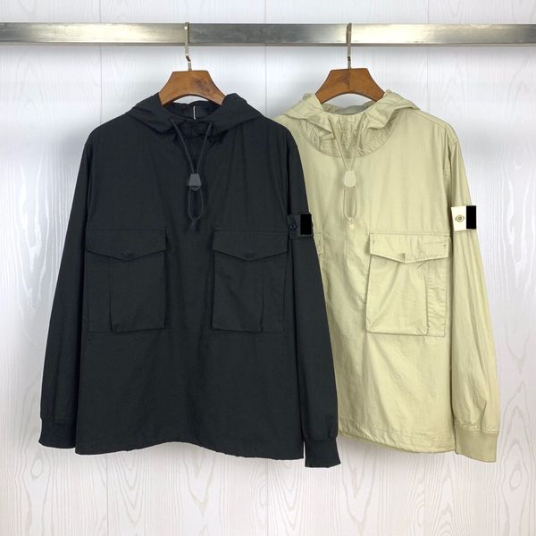 designer mens jackets stone coat oney 21fm phantom series drawstring hooded two-pocket jacket windbreaker long-sleeved thin sweater, Black;brown
designer mens jackets stone coat oney 21fm phantom series drawstring hooded two-pocket jacket windbreaker long-sleeved thin sweater, Black;brown