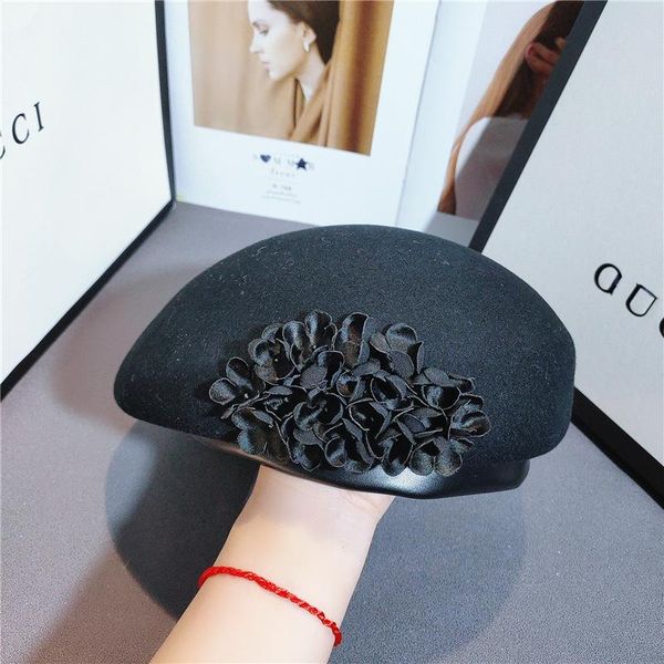 berets 2021 winter women wool fedoras hat fascinator pillbox hats formal elegant ladies floral felt camel banquet cap, Blue;gray
berets 2021 winter women wool fedoras hat fascinator pillbox hats formal elegant ladies floral felt camel banquet cap, Blue;gray