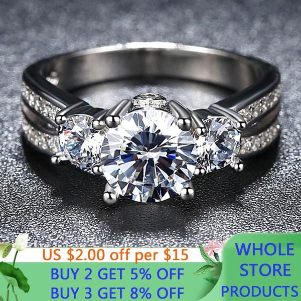 cluster rings lmnzb classic luxury 1.5ct cz diamant wedding engagement for women 925 solid silver fine jewelry brand bridal ring lxr036, Golden;silver
cluster rings lmnzb classic luxury 1.5ct cz diamant wedding engagement for women 925 solid silver fine jewelry brand bridal ring lxr036, Golden;silver