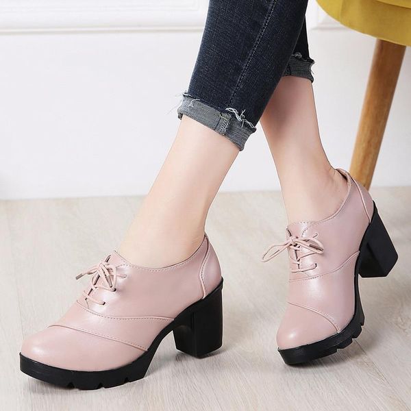 dress shoes fashion round toe woman high square heels retro size 34-43 female platform pumps british style ladies oxfords, Black
dress shoes fashion round toe woman high square heels retro size 34-43 female platform pumps british style ladies oxfords, Black