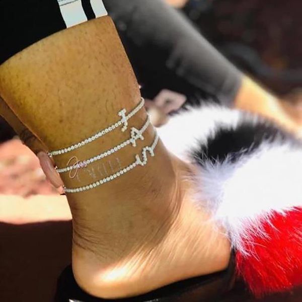 anklets women a-z punk rhinestone letter anklet single bracelet jewelry boho beach accessories cheville leg foot ankle, Red;blue
anklets women a-z punk rhinestone letter anklet single bracelet jewelry boho beach accessories cheville leg foot ankle, Red;blue