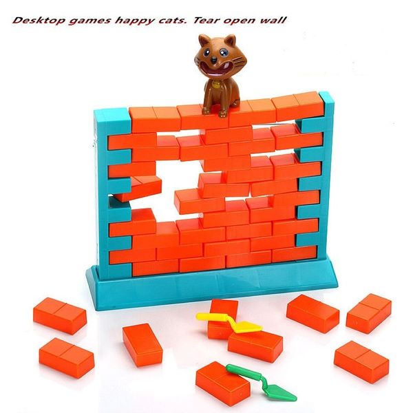 Creative Wall Destroy Game Cartoon Cat Demolish Wall Interactive Family Game Toys Desk Educational Toy Birthday Christmas Gifts
Creative Wall Destroy Game Cartoon Cat Demolish Wall Interactive Family Game Toys Desk Educational Toy Birthday Christmas Gifts