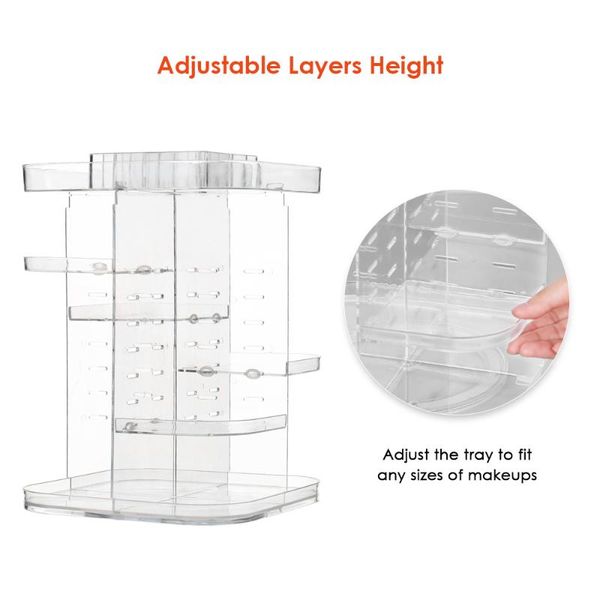 bathroom storage & organization 360 degree rotating makeup organizer box brush holder jewelry transparent acrylic cosmetic
bathroom storage & organization 360 degree rotating makeup organizer box brush holder jewelry transparent acrylic cosmetic