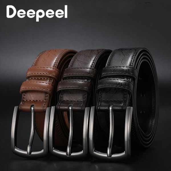belts deepeel 1pc 3.2*90-140cm men's cowhide pin buckle belt 2nd layer genuine leather formal business embossed male designer, Black;brown
belts deepeel 1pc 3.2*90-140cm men's cowhide pin buckle belt 2nd layer genuine leather formal business embossed male designer, Black;brown